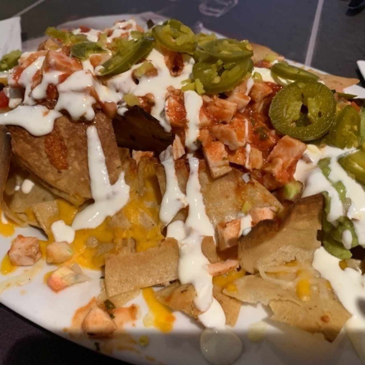 NACHOS DE POLLO O CARNE