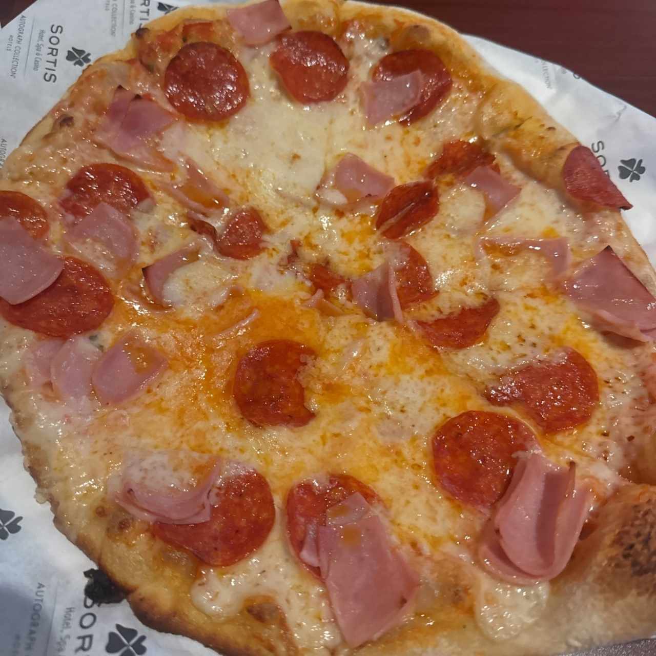 PIZZAS 10'' - PIZZA DE JAMÓN   Y PEPPERONI COMBINACIÓN 