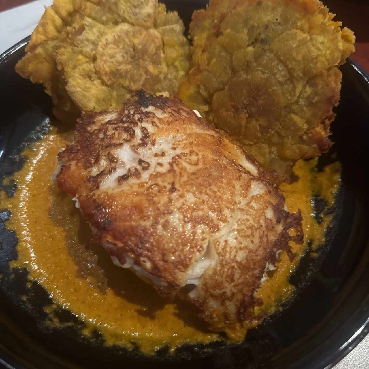 POLLO/CARNES/PESCADOS - FILETE DE CORVINA AL CURRY 