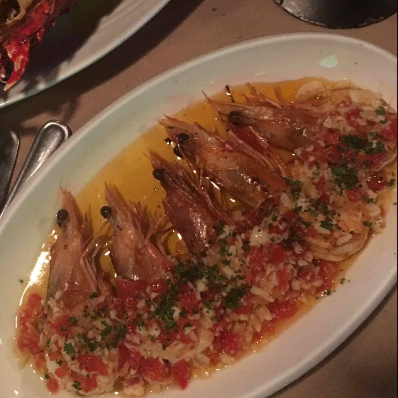 Langostinos al ajillo