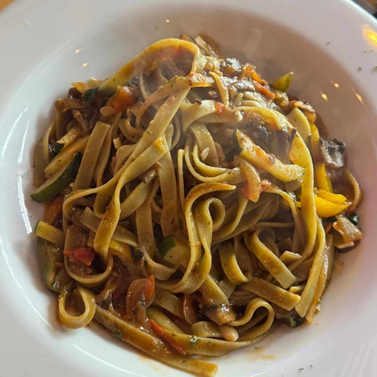 Fettuccine Verdi Alla Mediterranea