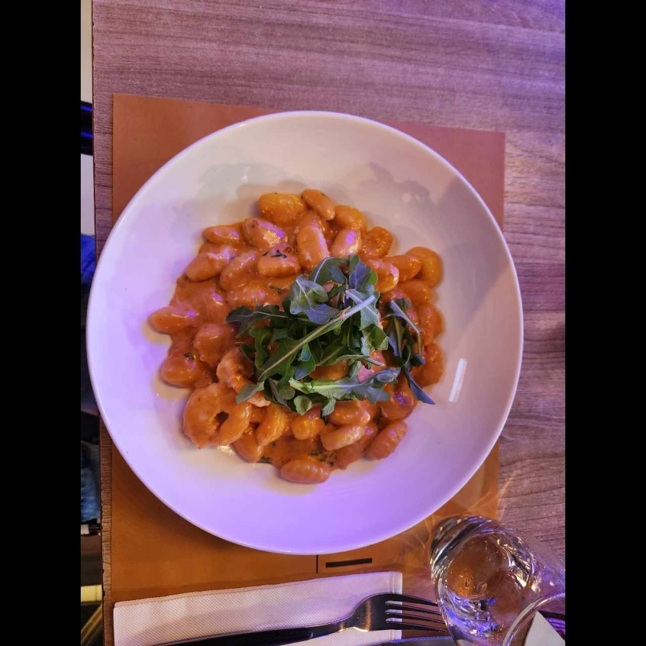 Gnocchi Gamberi e Rucola
