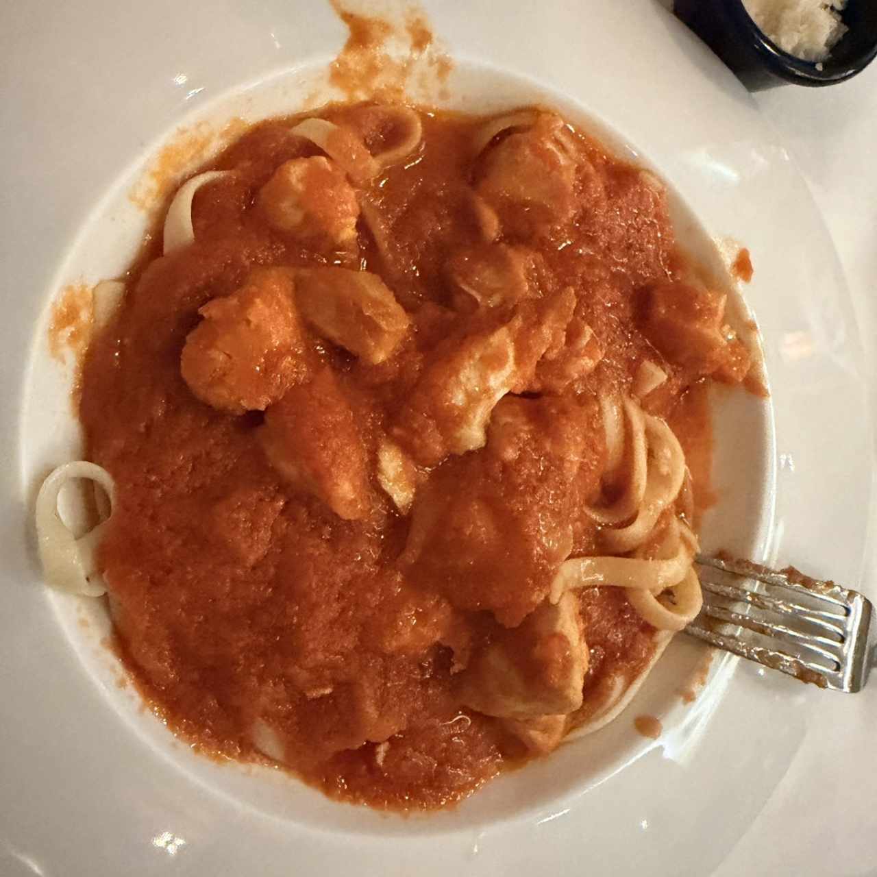 Spaghetti con pollo 