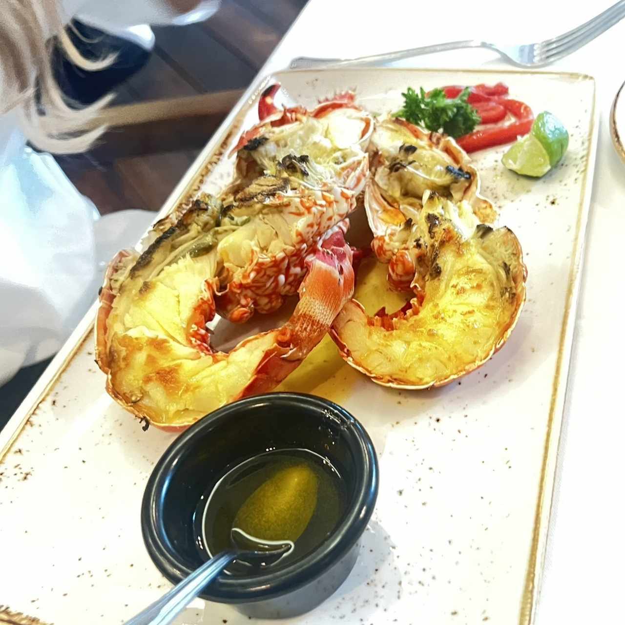 Langosta a la mantequilla 