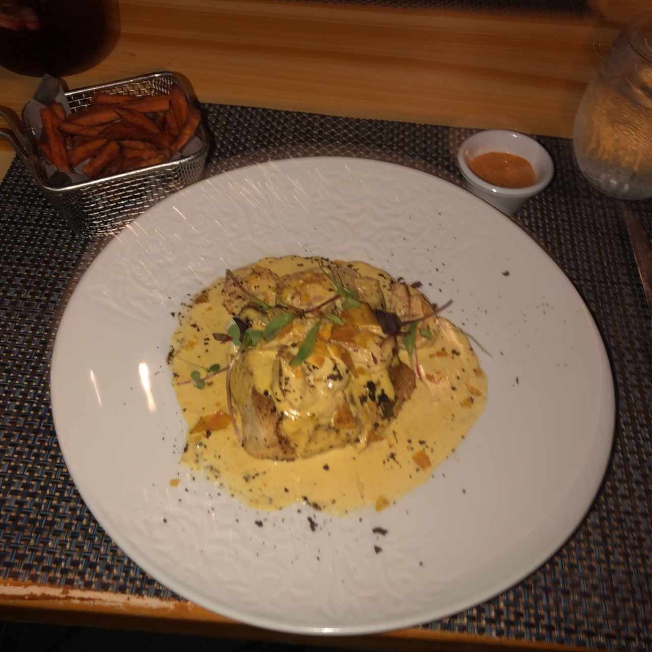 Pescado con Camarones