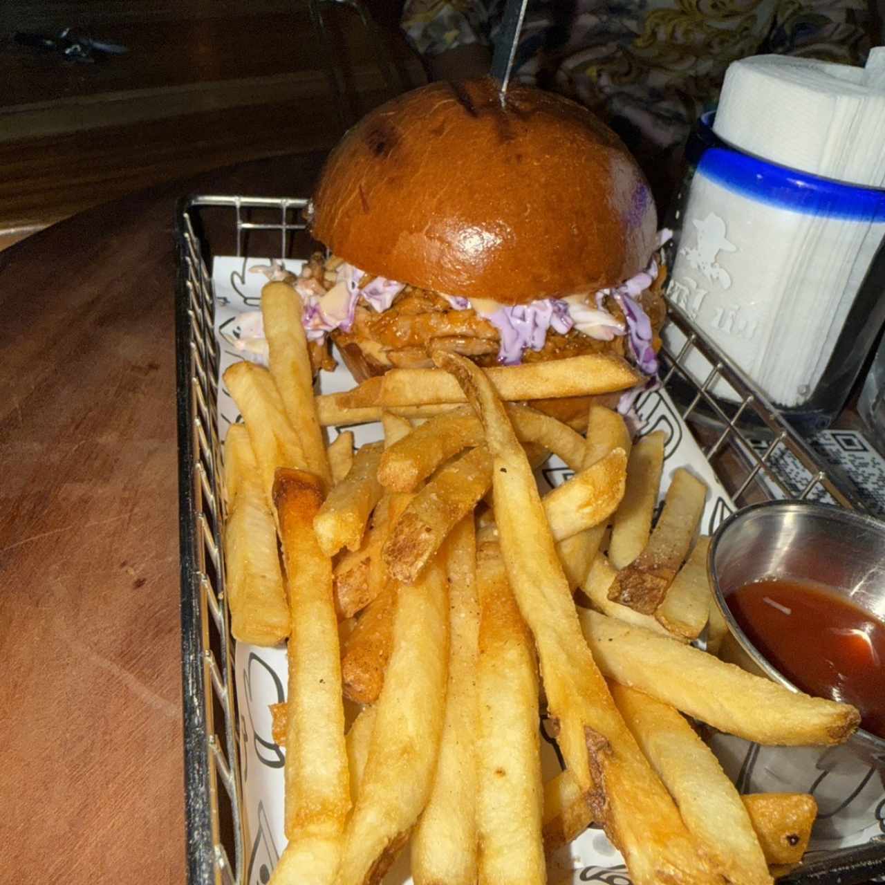 Pulled pork burger