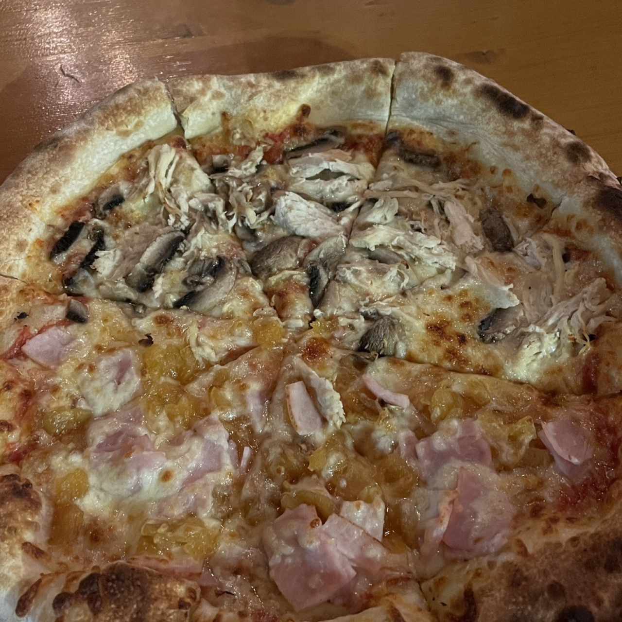 Mitad Tropical/Mitad pollo con Mushroom 