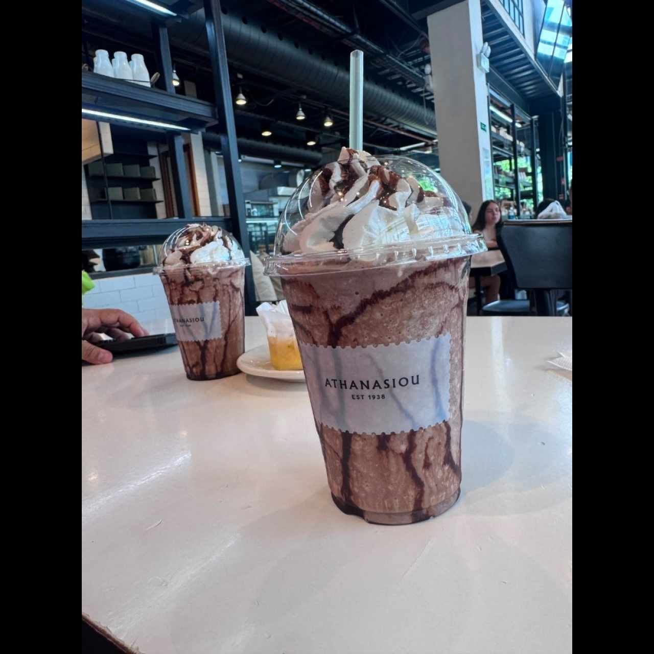 Frappe de café con chocolate 