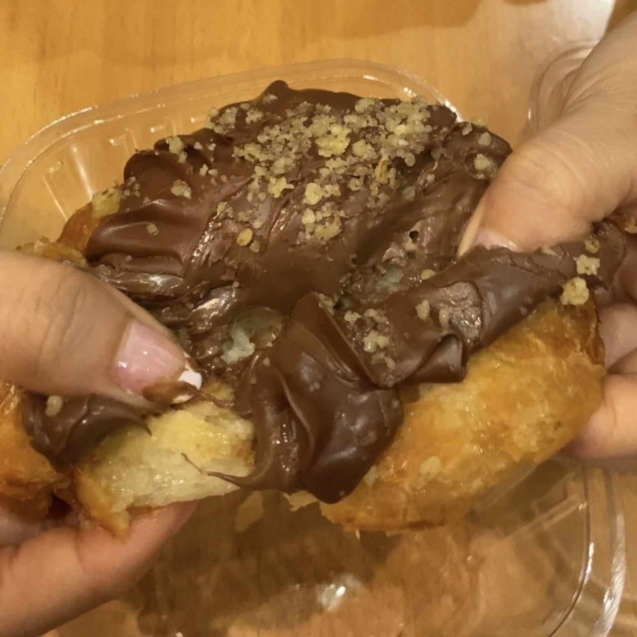 Croissant Relleno de Nutella