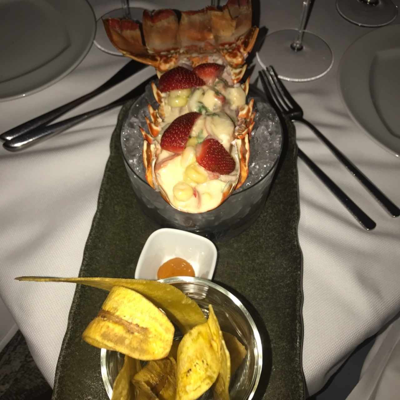 Ceviche de langosta (solo en temporada)