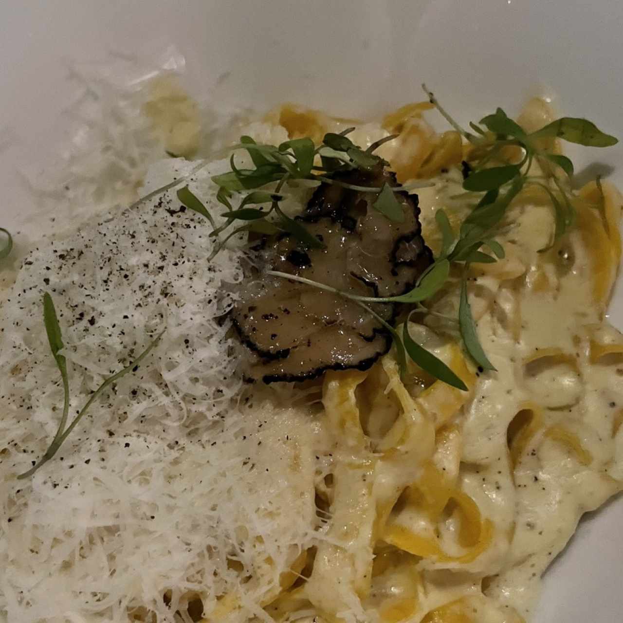 Tagliatelle Cacio, Pepe e Tartufo