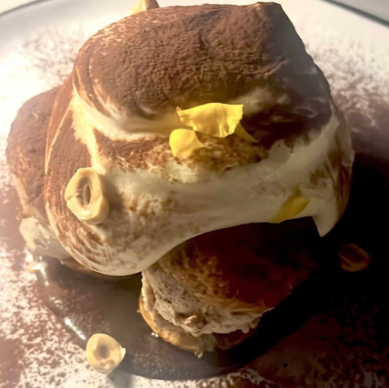Profiteroles de avellana