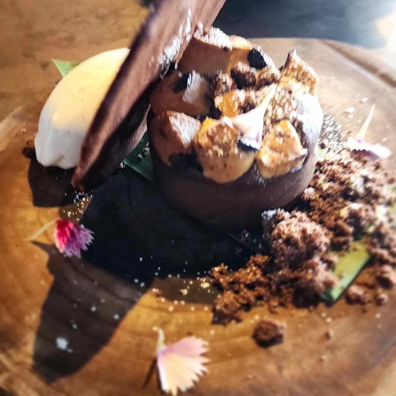 Volcan de chocolate
