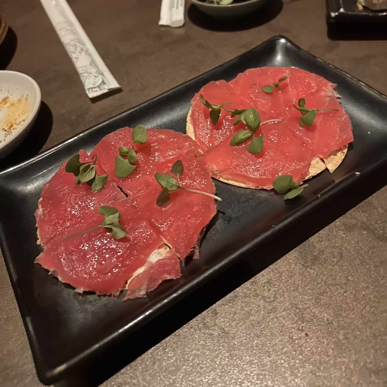 Crudos - Tuna Pizza