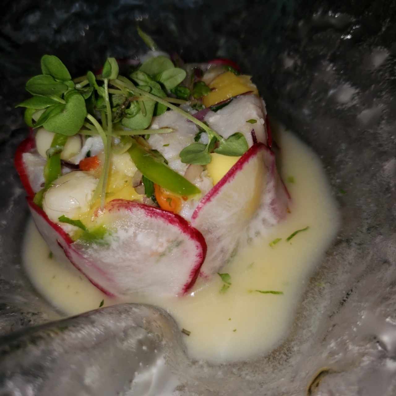 Entradas - Ceviche de corvina