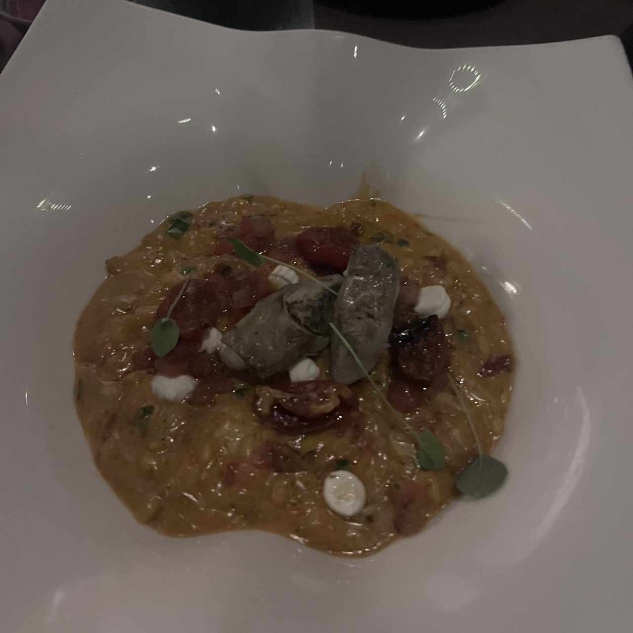 Rissotto de tomate y queso