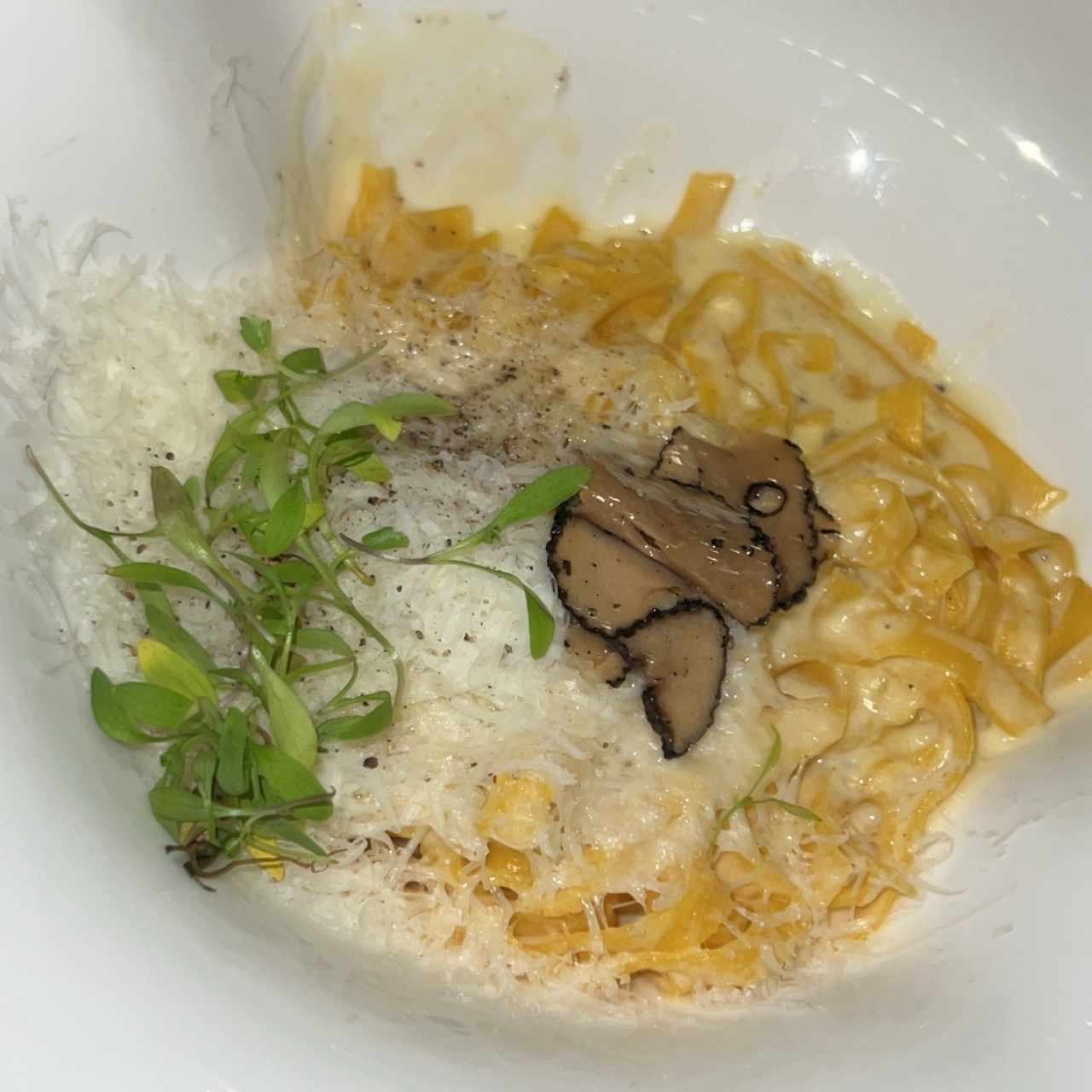 Tagliatelle Cacio, Pepe e Tartufo