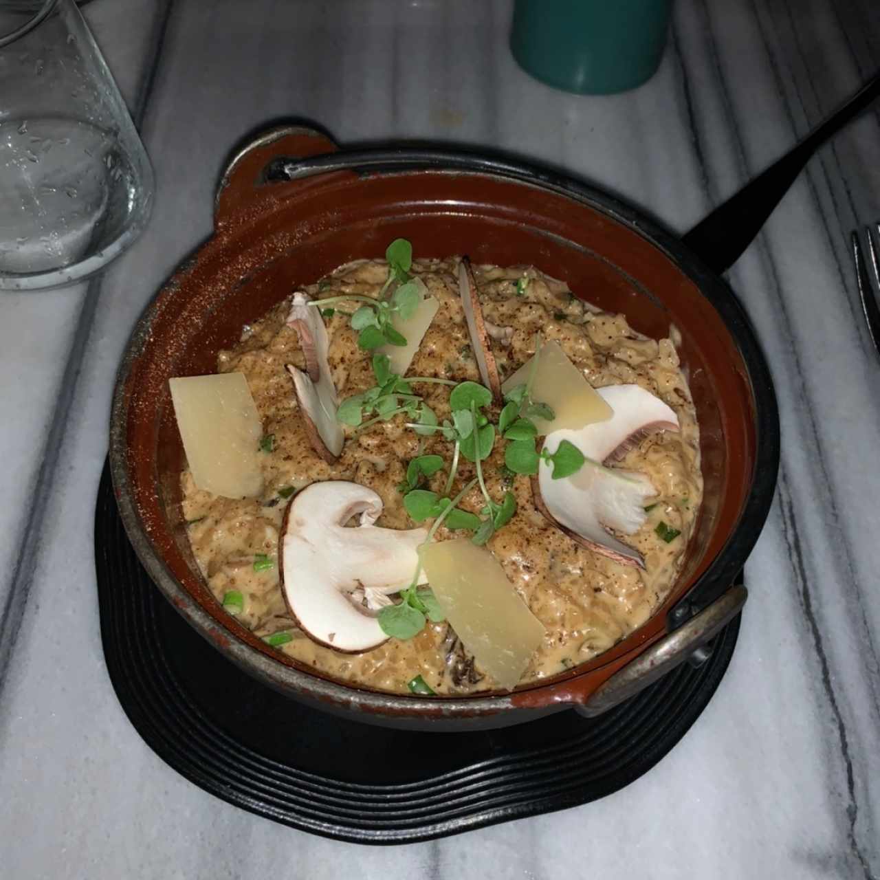 Risotto trio de hongos