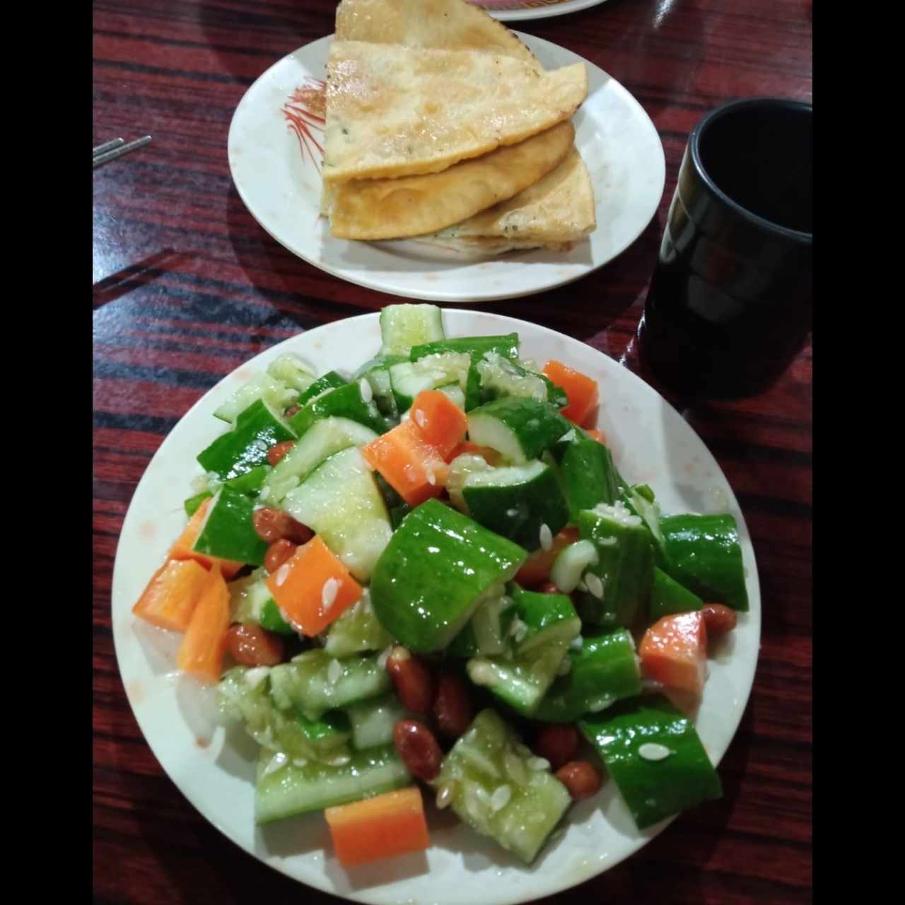 Ensalada Pepino Con Mani