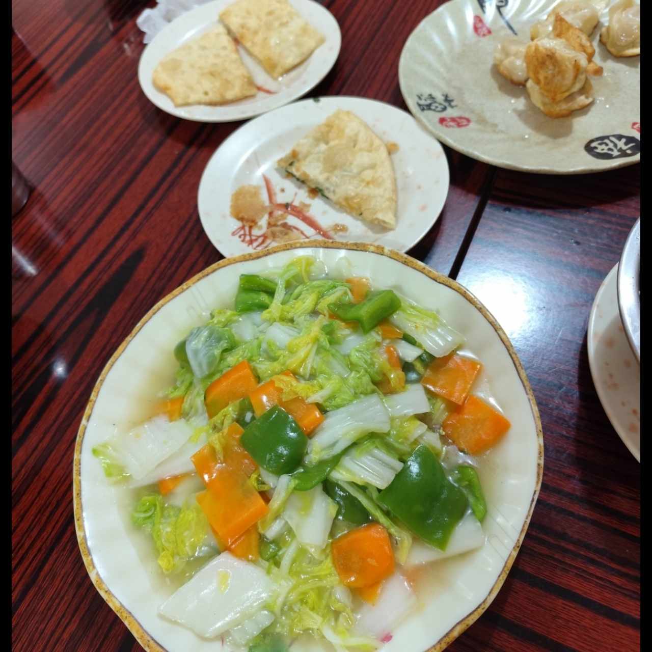 Hojaldre - Hojaldre dulce, cebollína, dumplings y Hojas