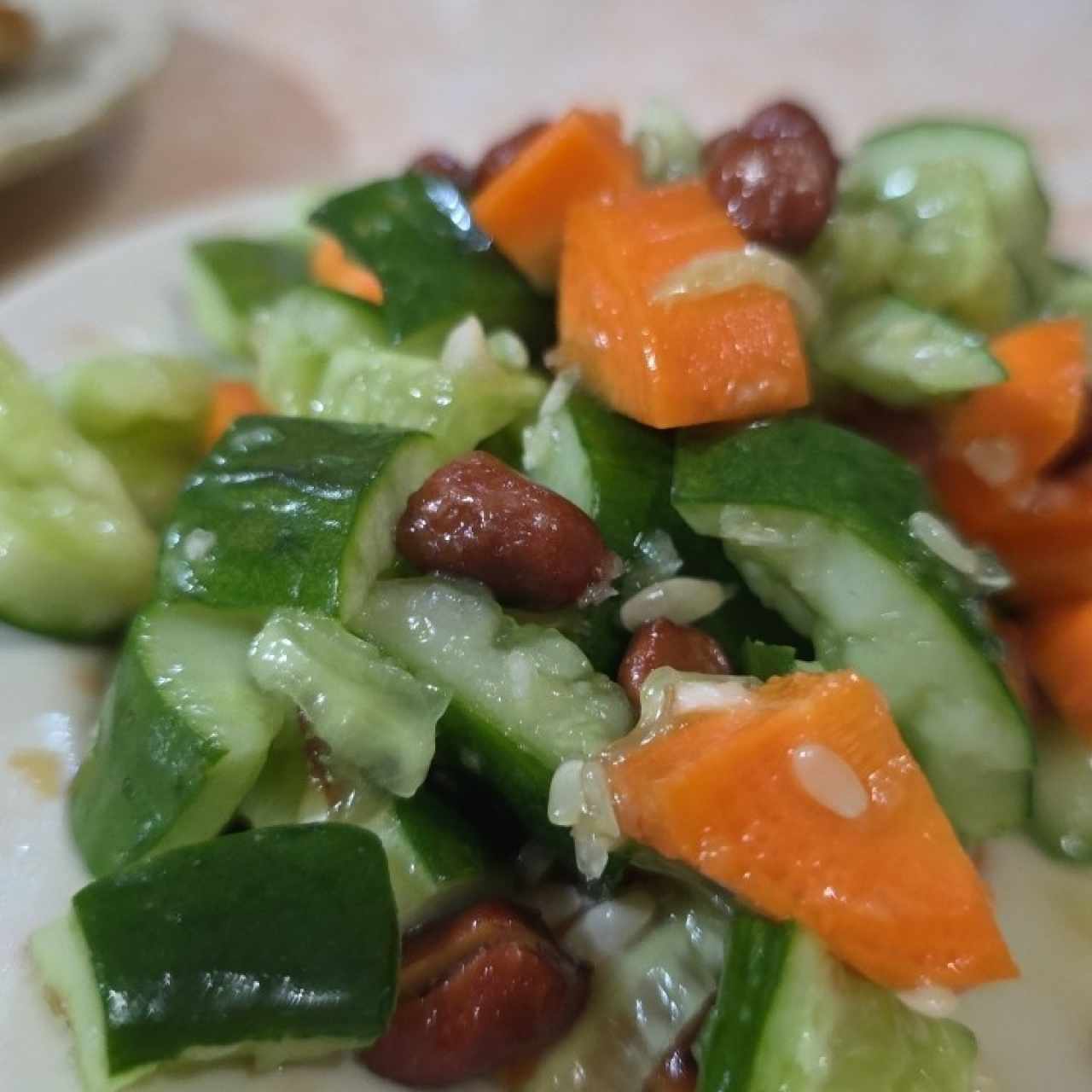 Ensalada Pepino Con Mani
