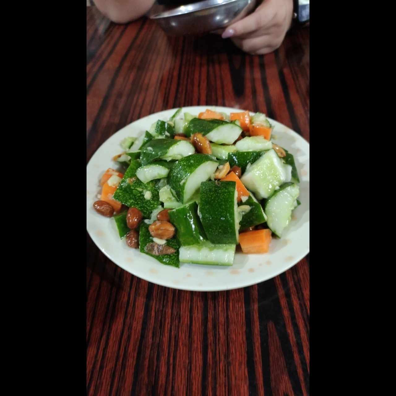 Ensalada Pepino Con Mani