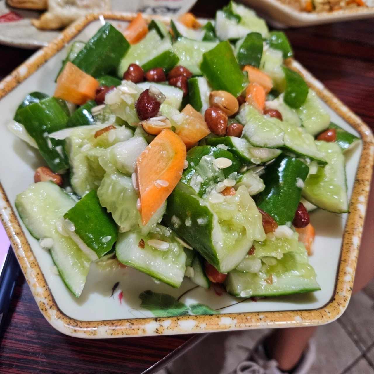 Ensalada Pepino Con Mani