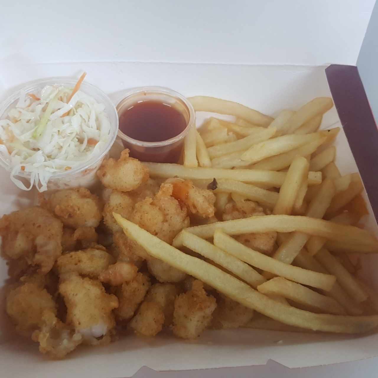 camarones apanados con papas