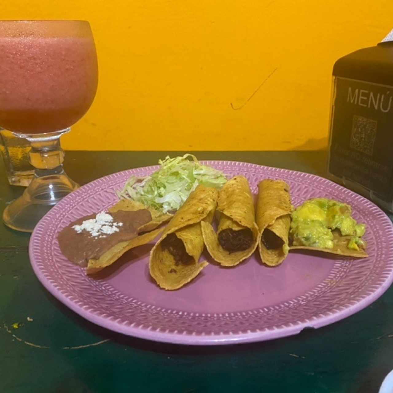 Tacos Fritos de Frijoles
