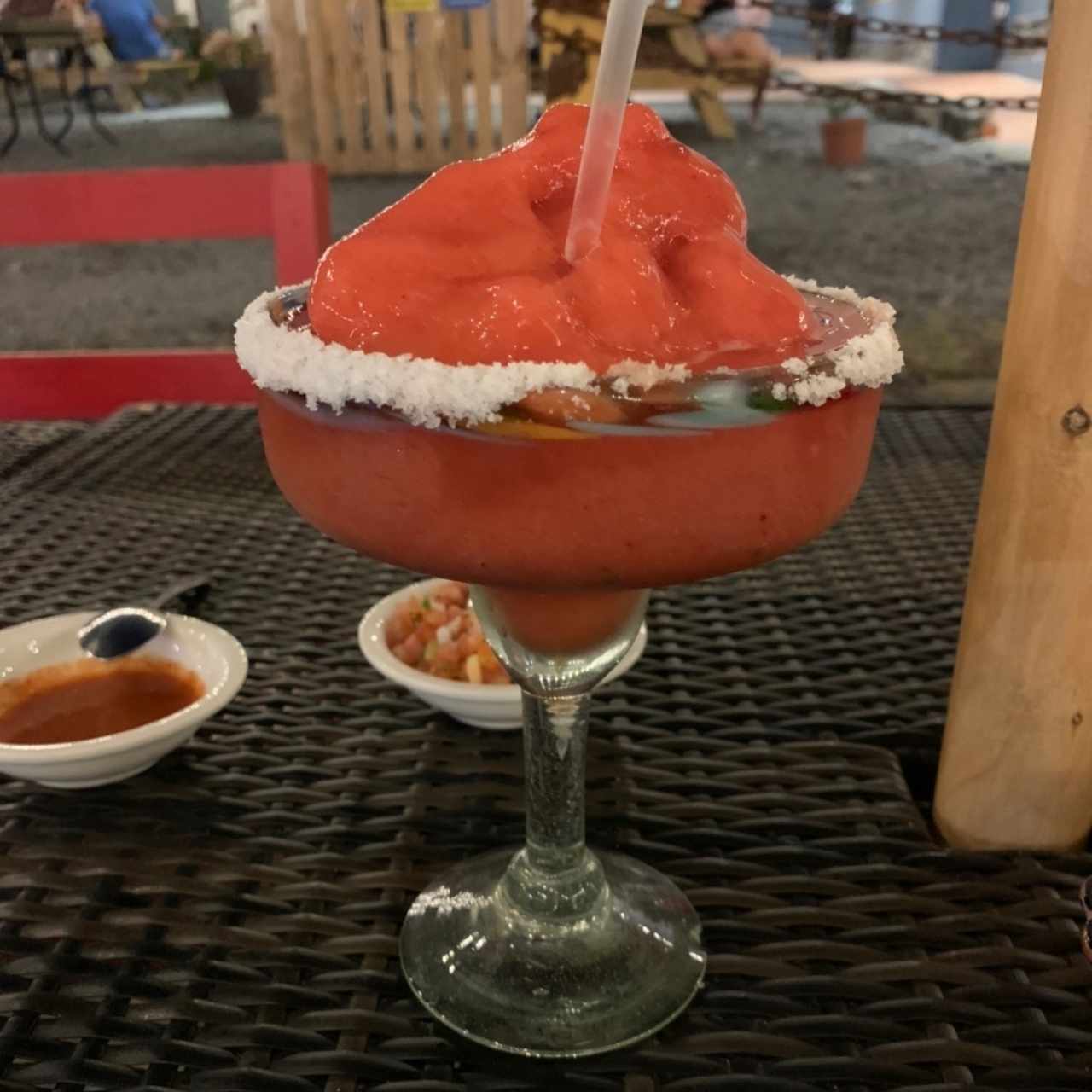frozen margarita de fresa
