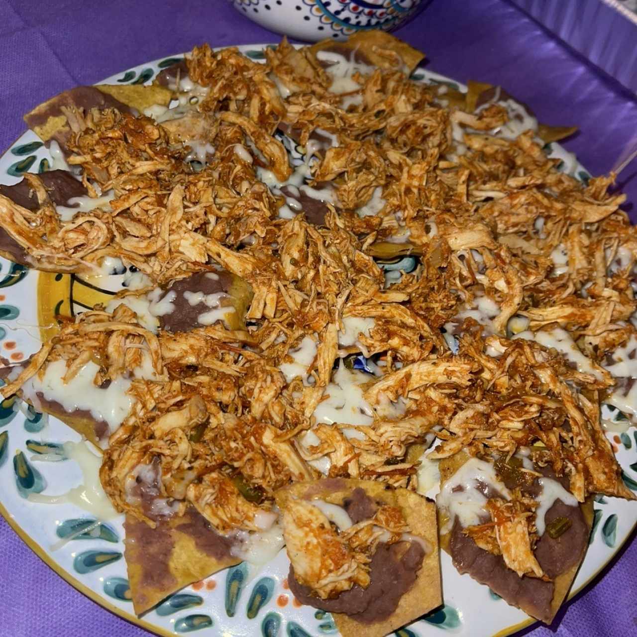 Tostadas de Tinga de Pollo