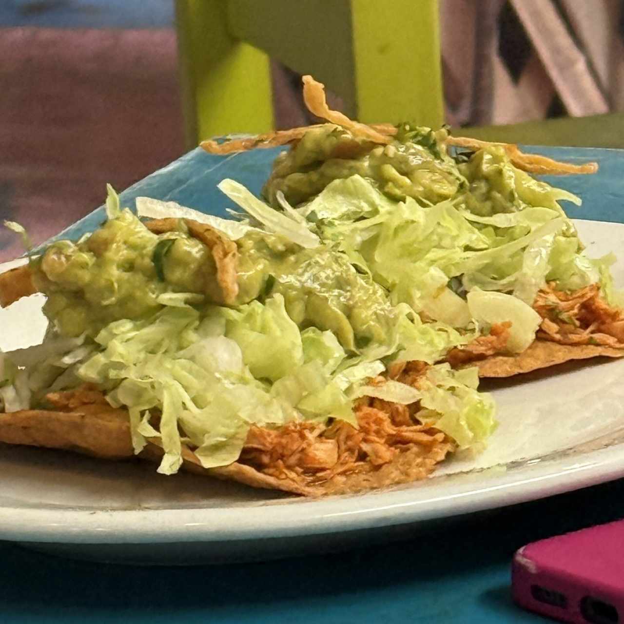 Tostadas de Tinga de Pollo
