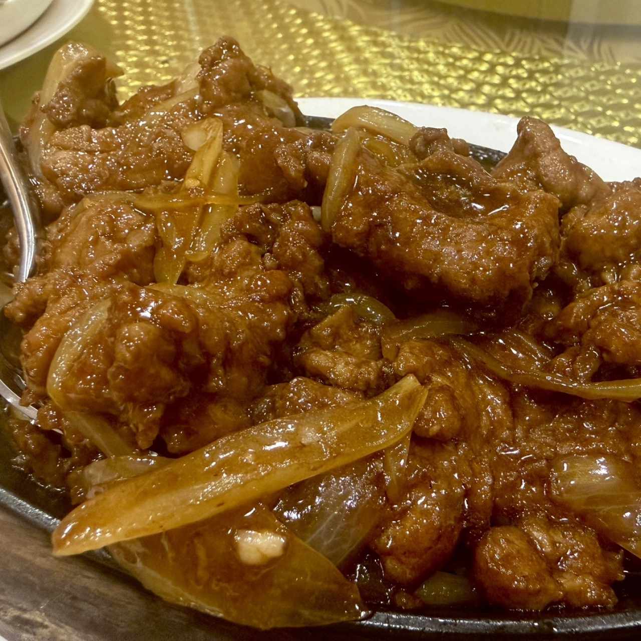 Filete de res sizzling