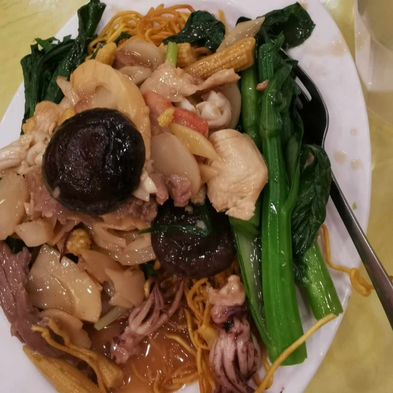 Fideos fritos combinación 😍😋