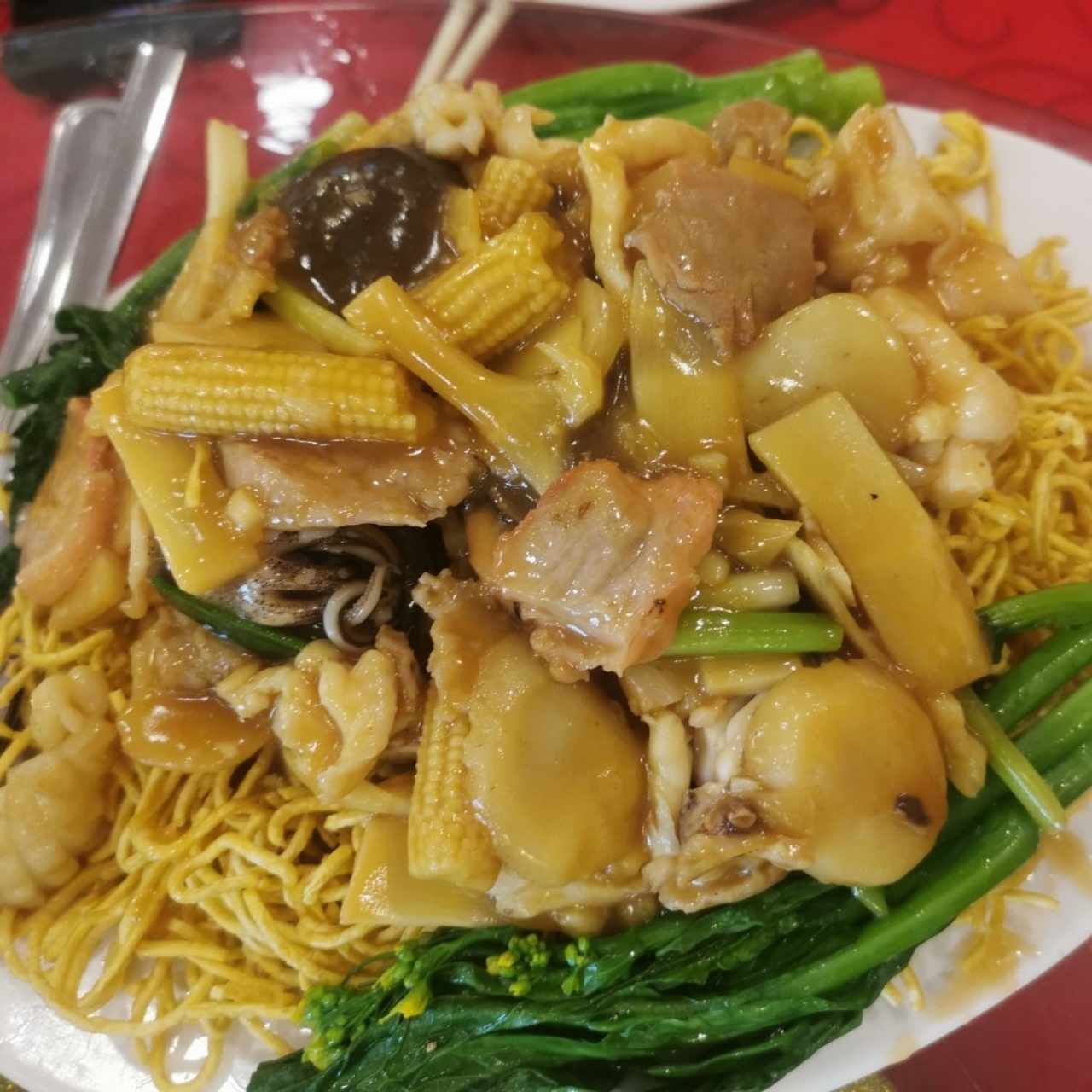 Fideos fritos crocantes combinación ✅