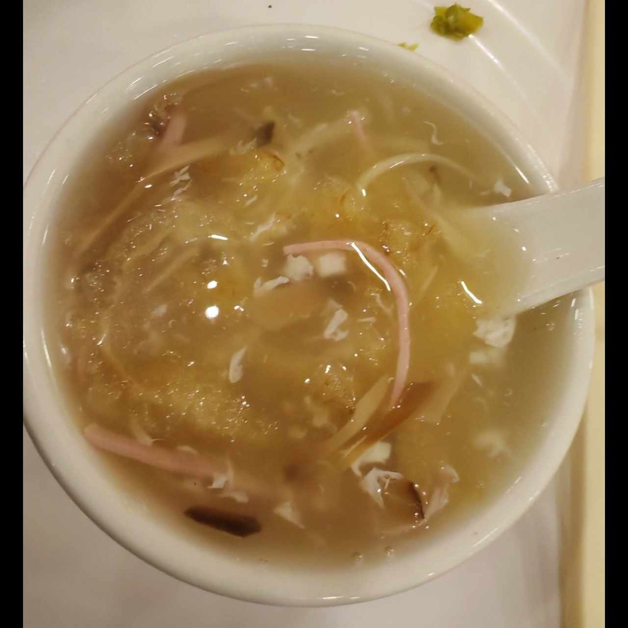 Sopa de buche de pescado 