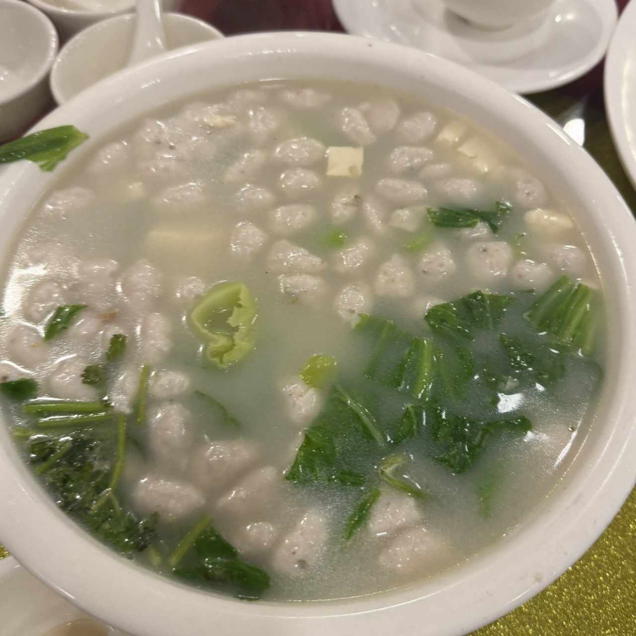 Sopa tofu con pescado