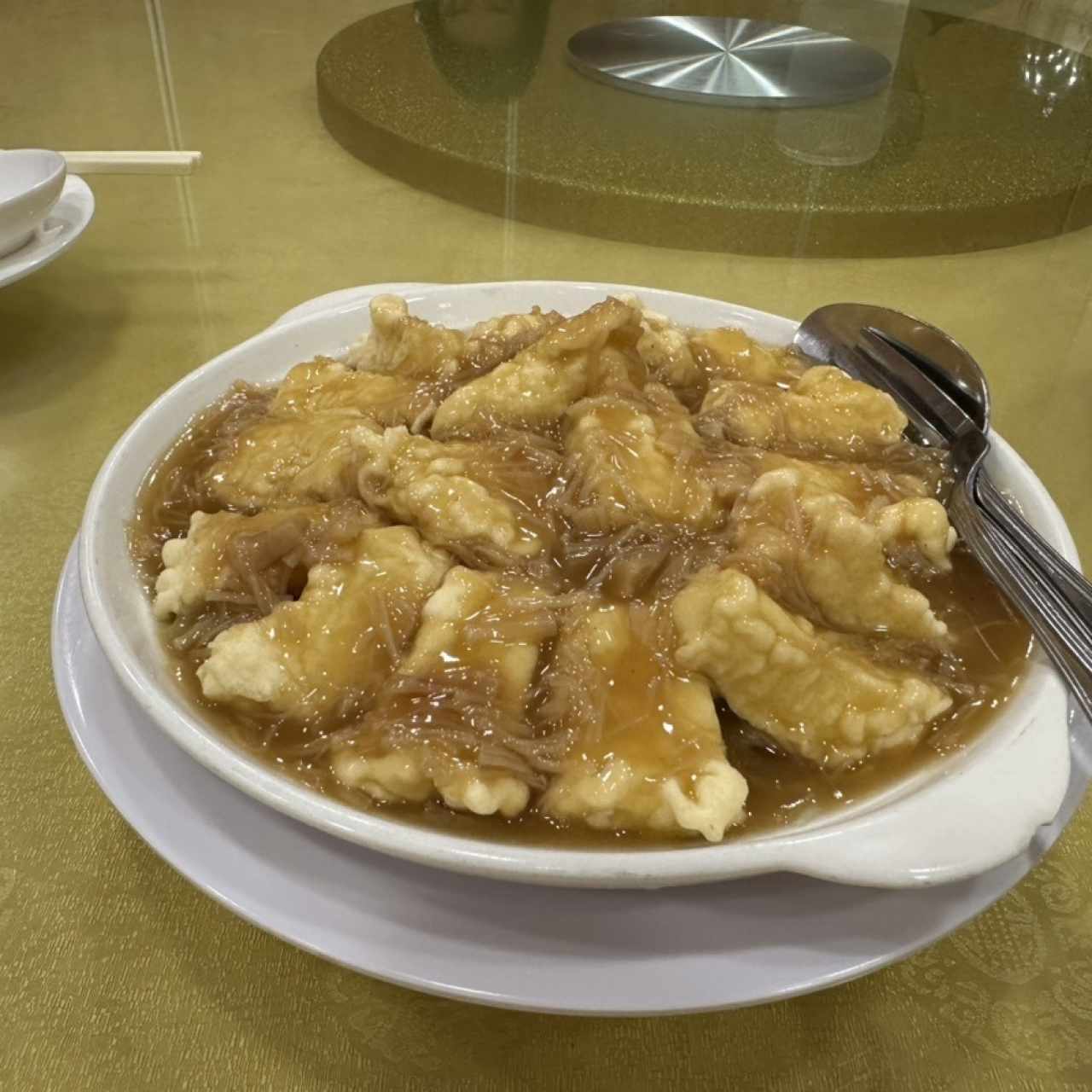 Taofu con salsa conchuela