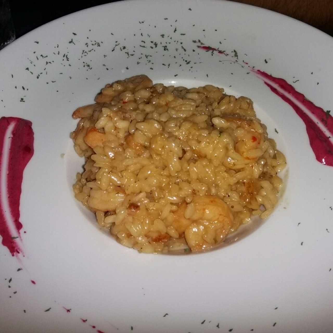 Rissotto de Camarones