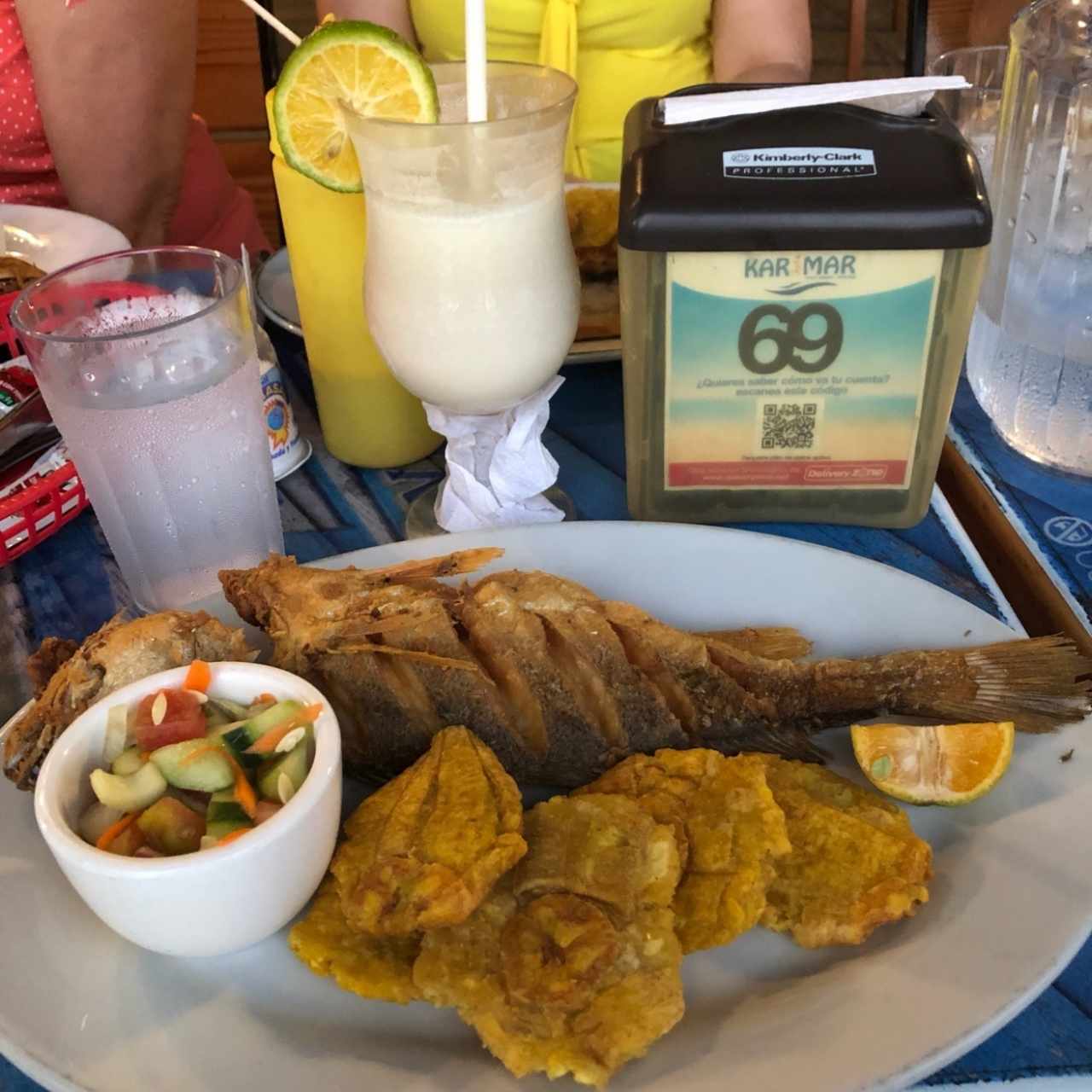 corvina entera frita