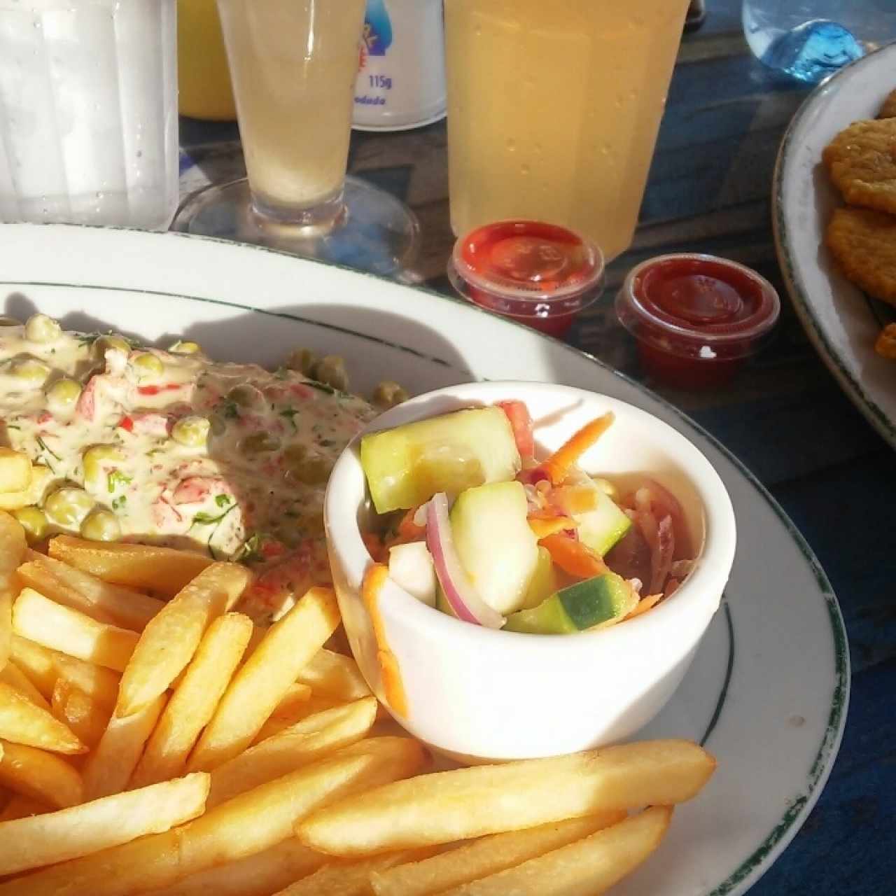 Pescado con salsa de coco