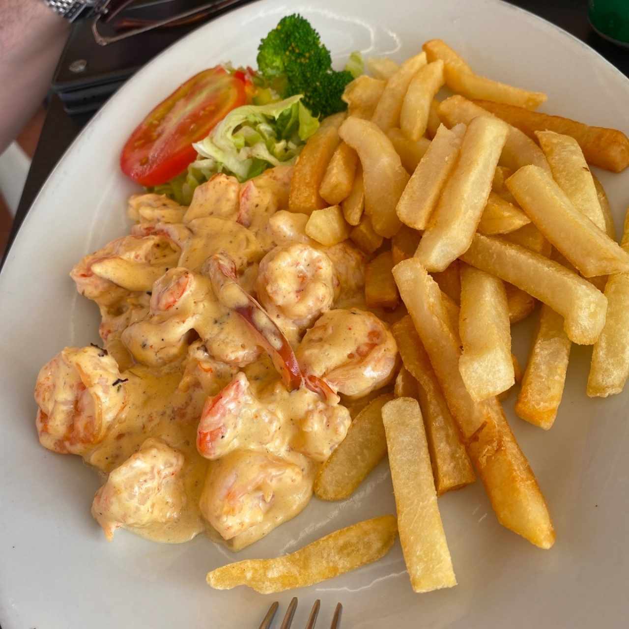 camarones en salsa blanca 