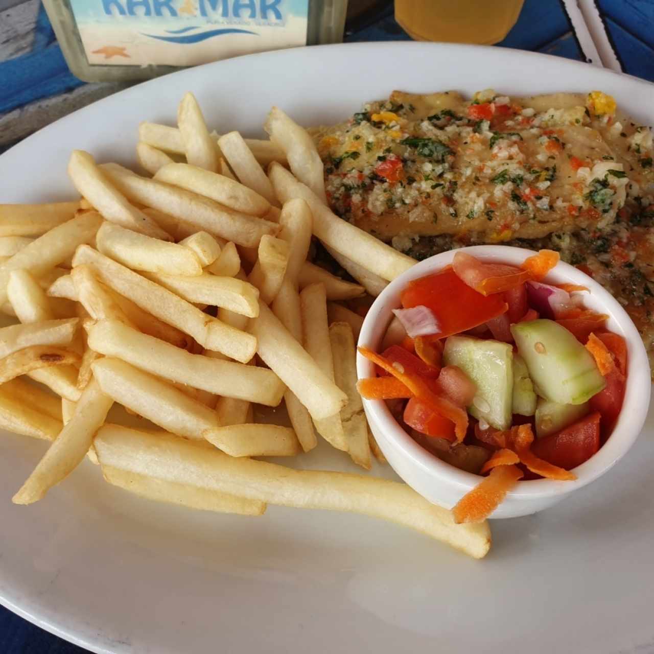 Corvina al ajillo