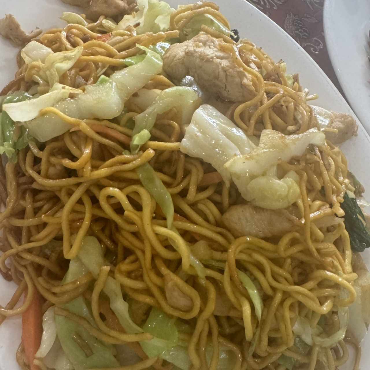 Chow Mien a la Canton con Pollo