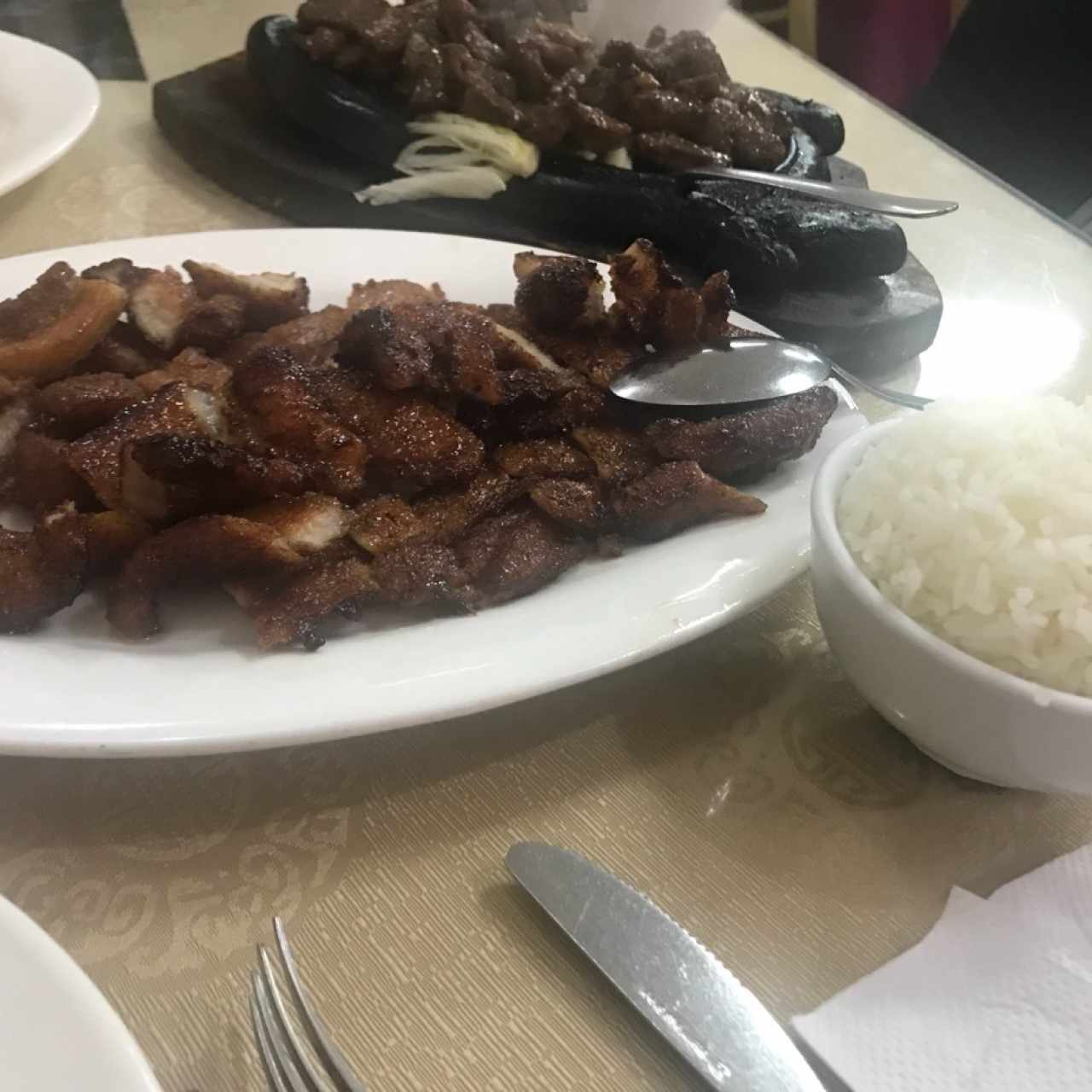 puerquito especial, arroz de jazmin 