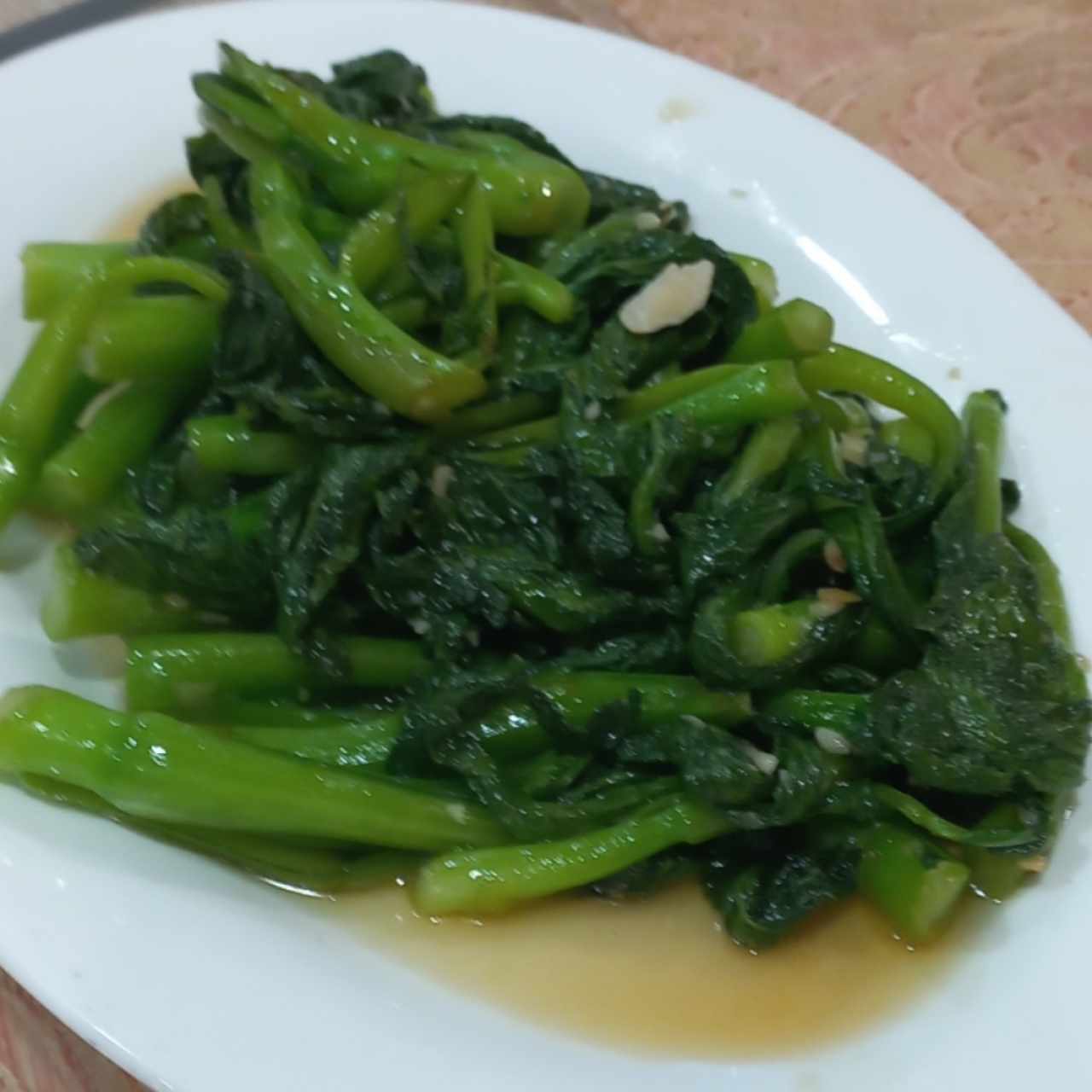 Hoja de Mostaza con Ajo
