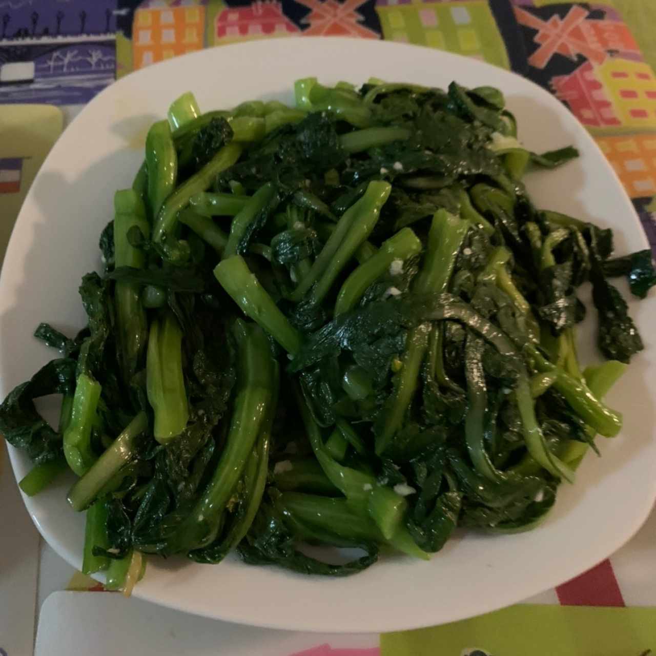 Hoja de Mostaza con Ajo