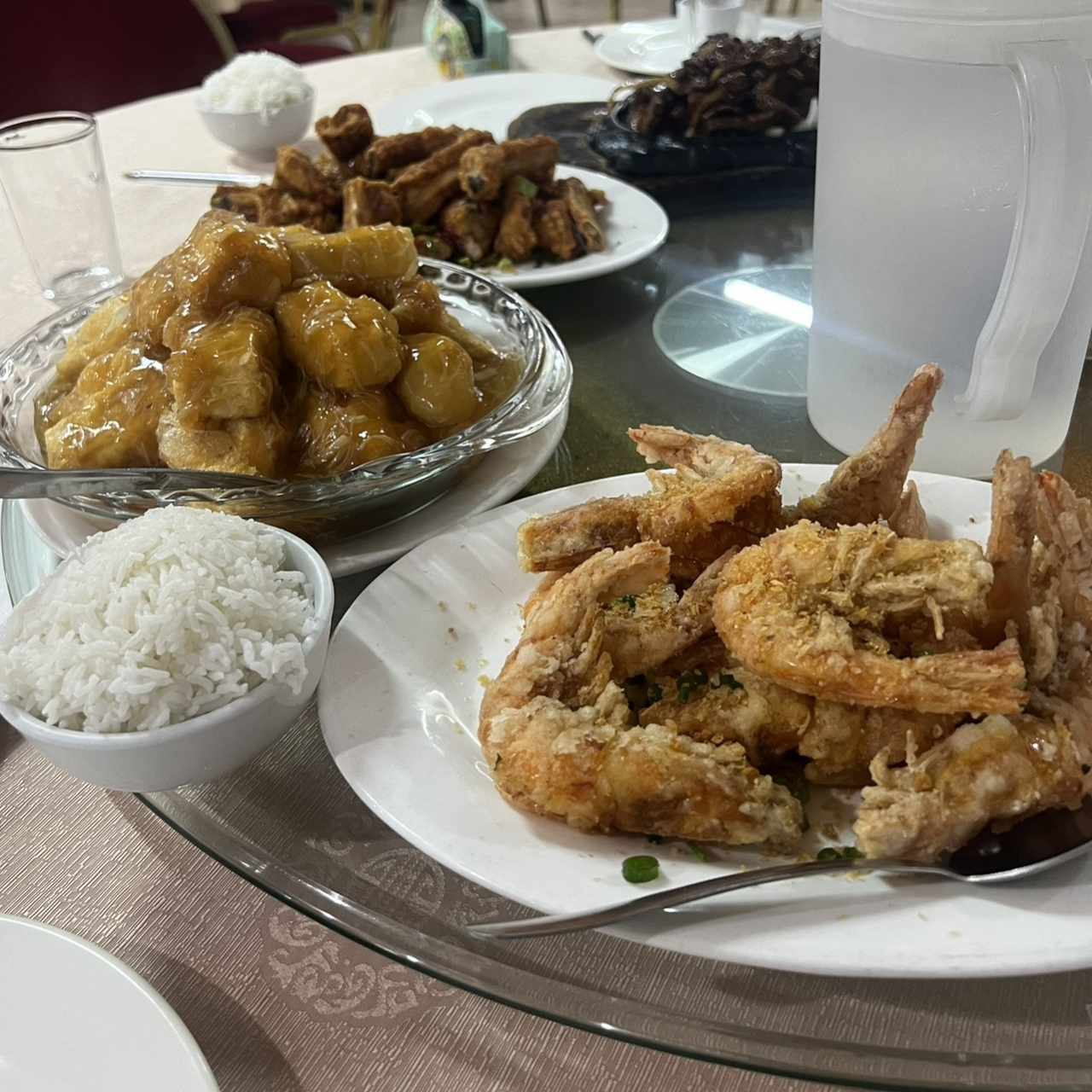 Langostino Frito salteado con Cascara