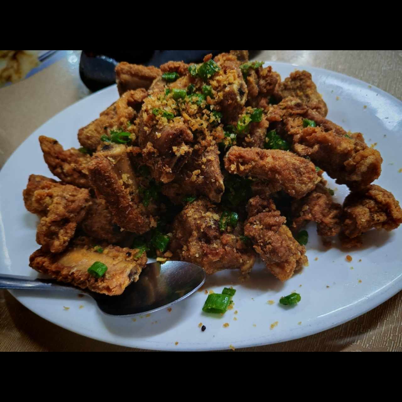 Costillas fritas sal y pimienta 