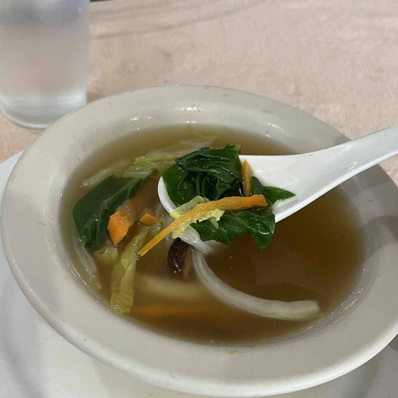 Consomé de vegetales 